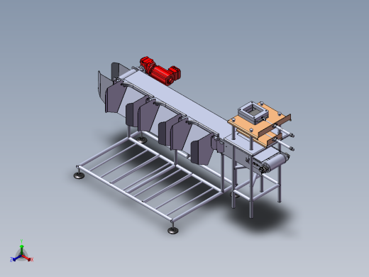 排序输送机正等轴测缩略图
