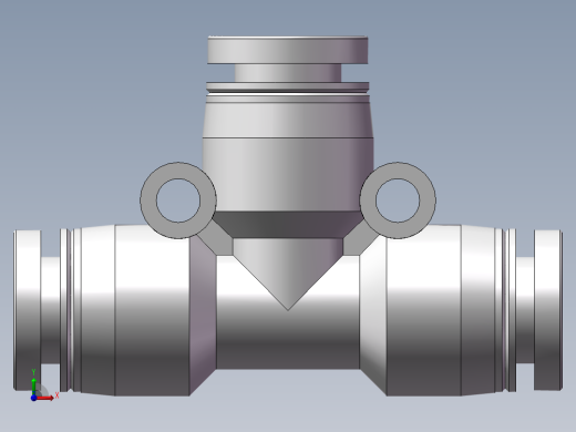 气动接头-T型三通APE6(6厘)前视缩略图