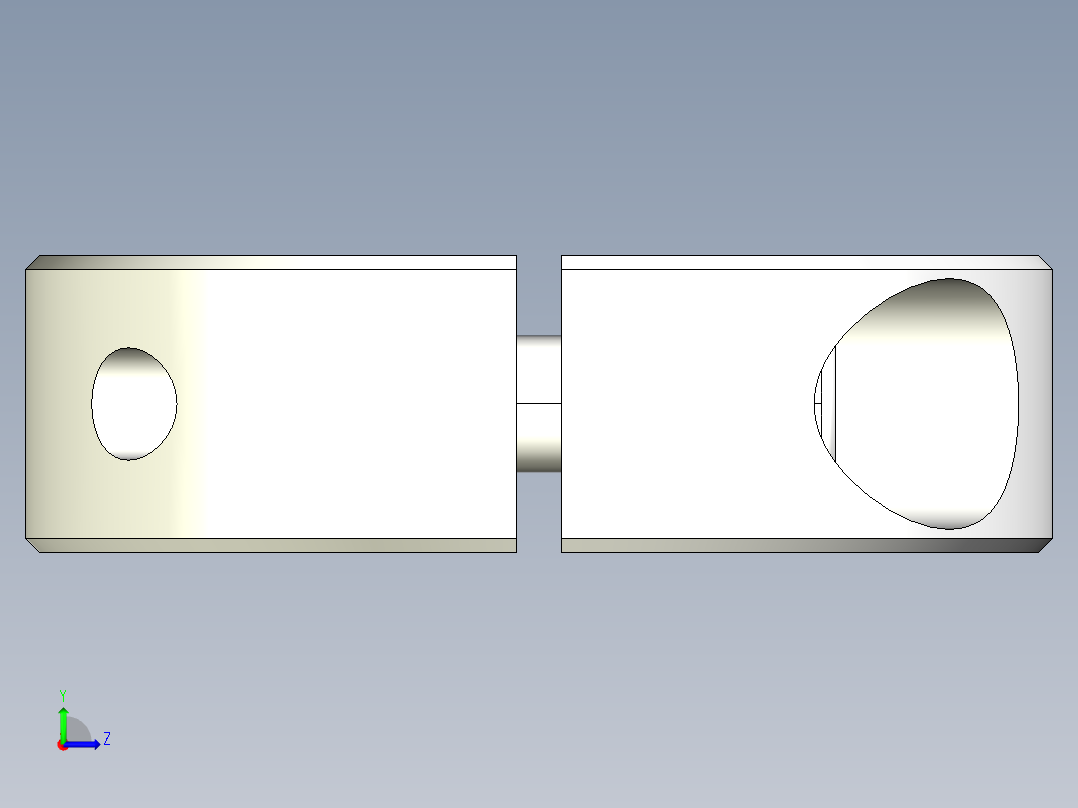 軸環2507-3D多系列多零件图纸模型左视图
