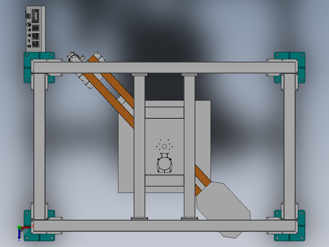 托盘缠膜机1230130俯视图