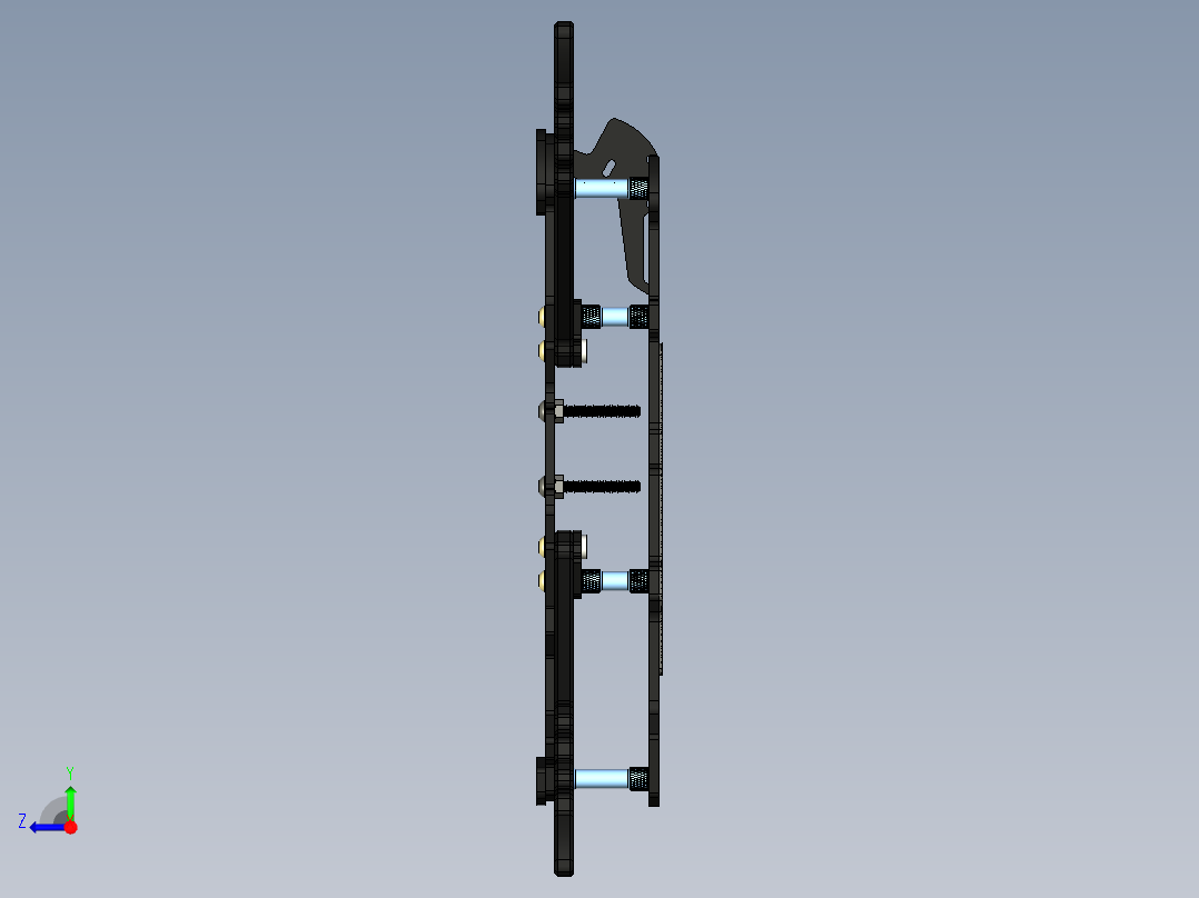 5英寸7英寸FPV无人机机体框架右视图