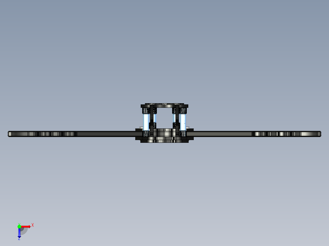 5英寸7英寸FPV无人机机体框架俯视图