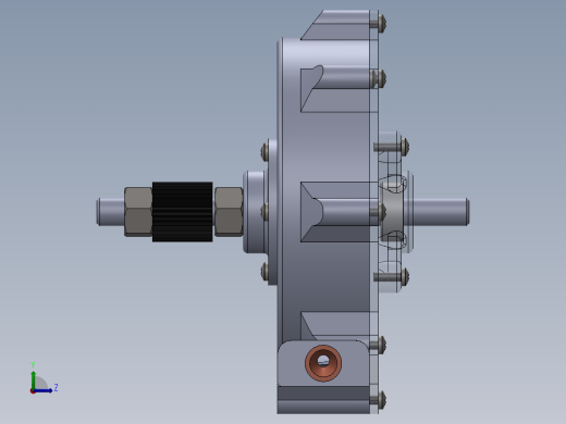 空气透平左视缩略图