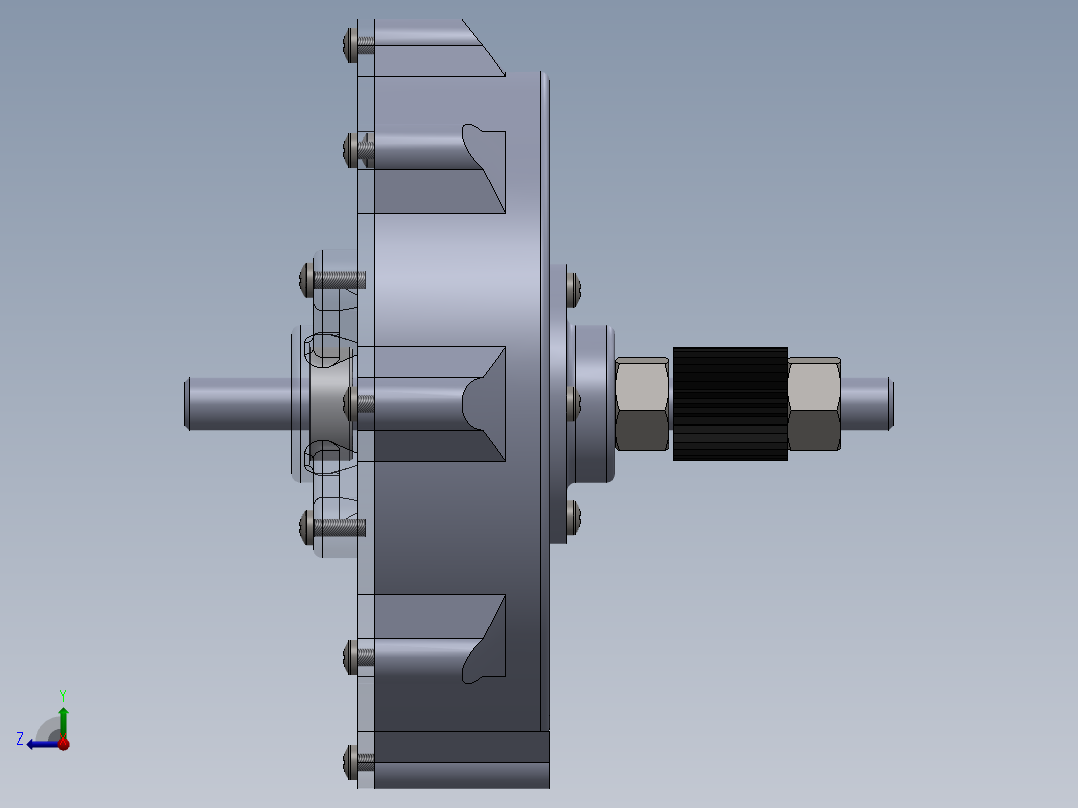 空气透平右视图