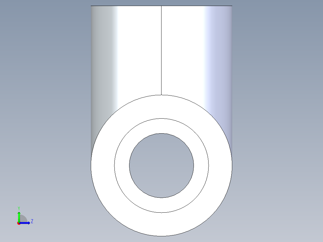 聚氯乙烯配件01-Sch80_Tee_SxSxS_801-002_0.25in左视图