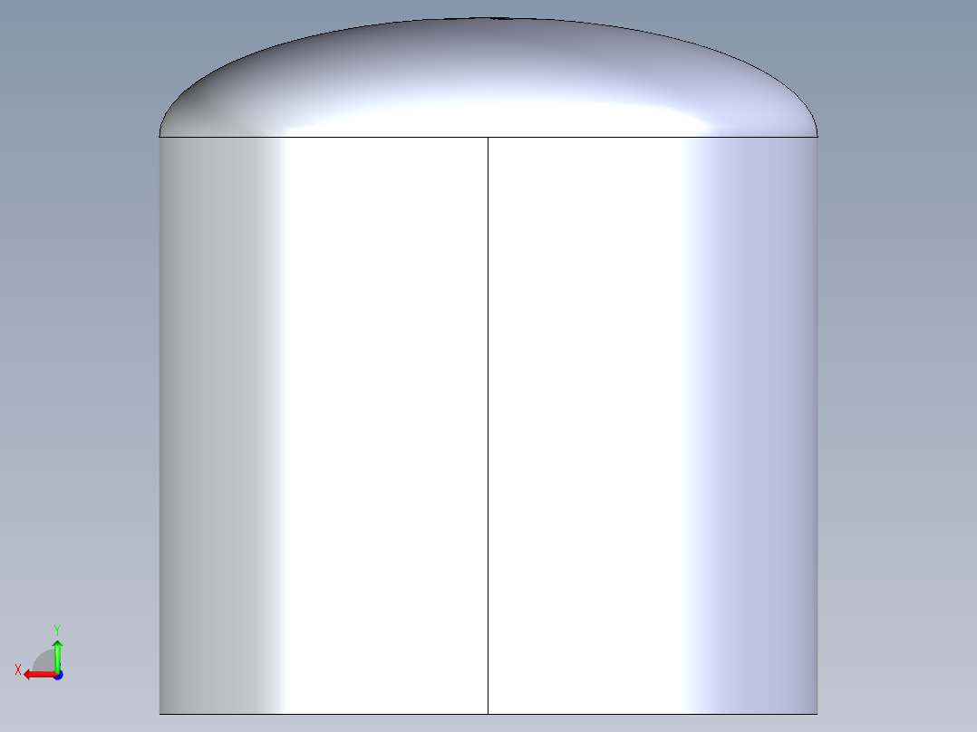 聚氯乙烯配件20-Sch80_Cap_FPT_848-002_0.25in后视图