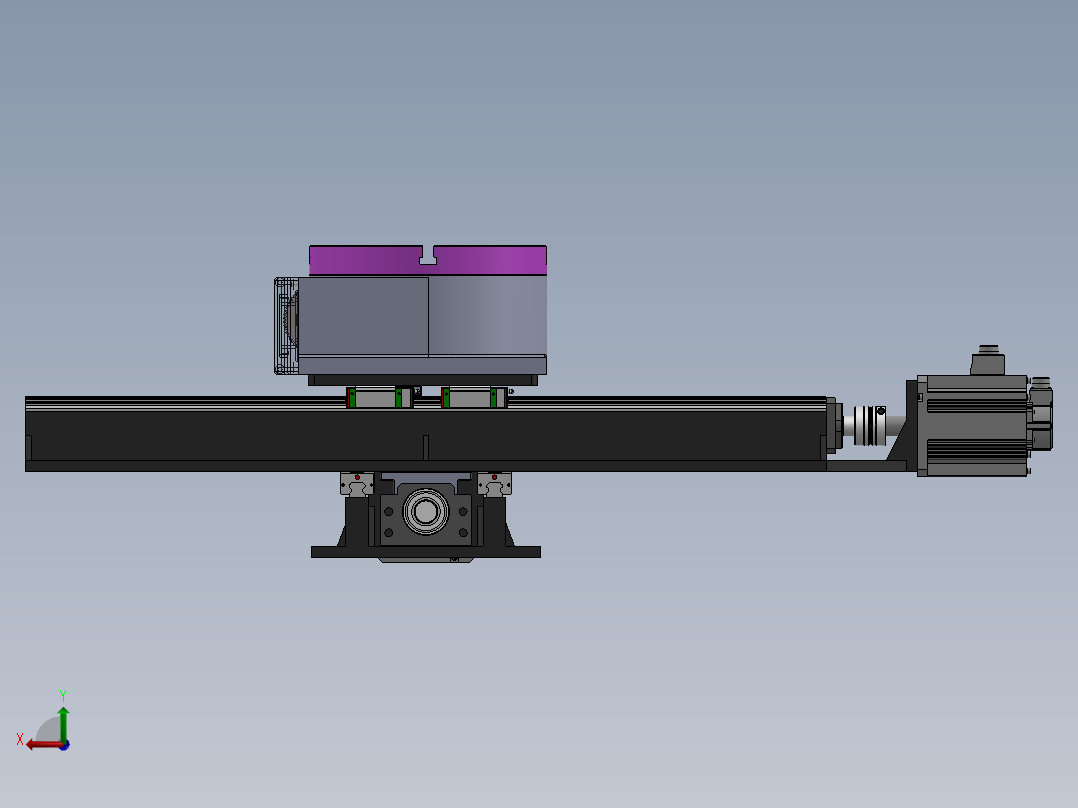 数控回转工作台后视图