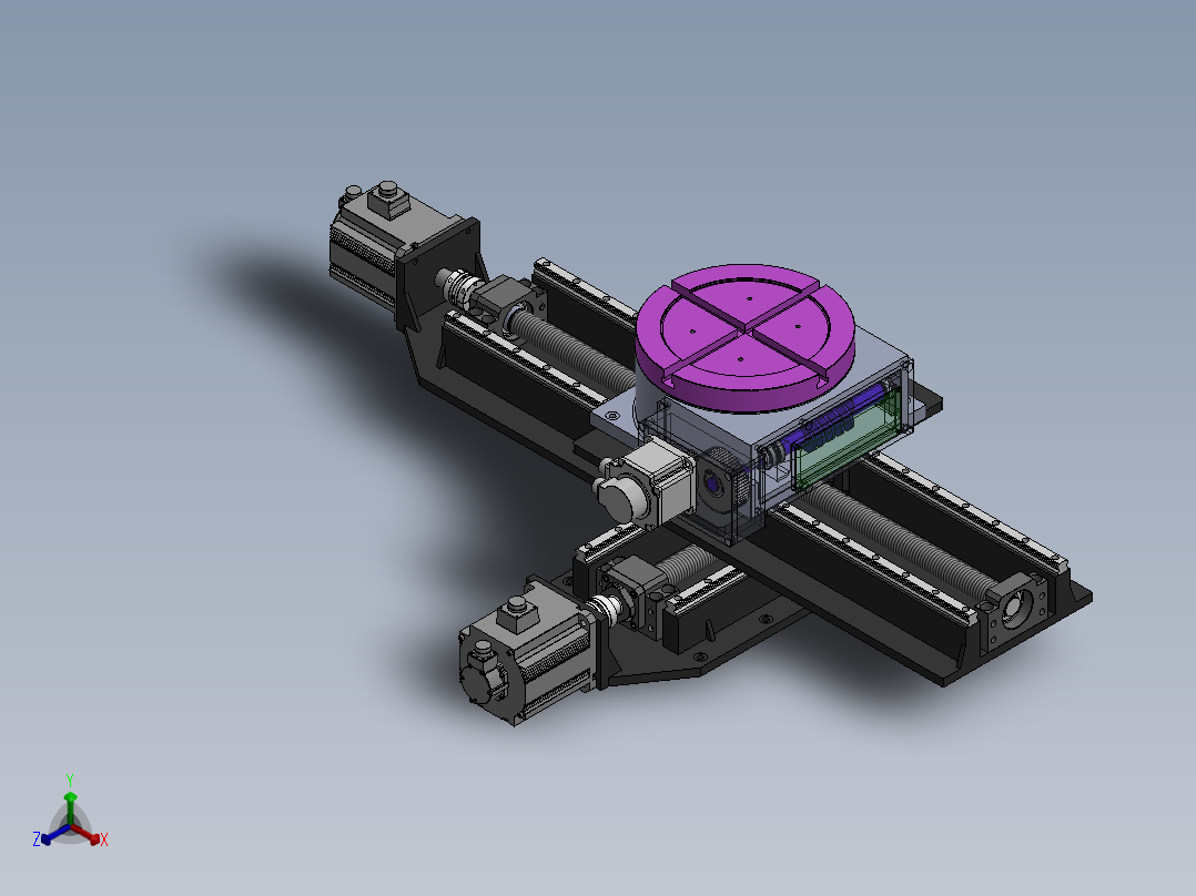 数控回转工作台正等轴测图