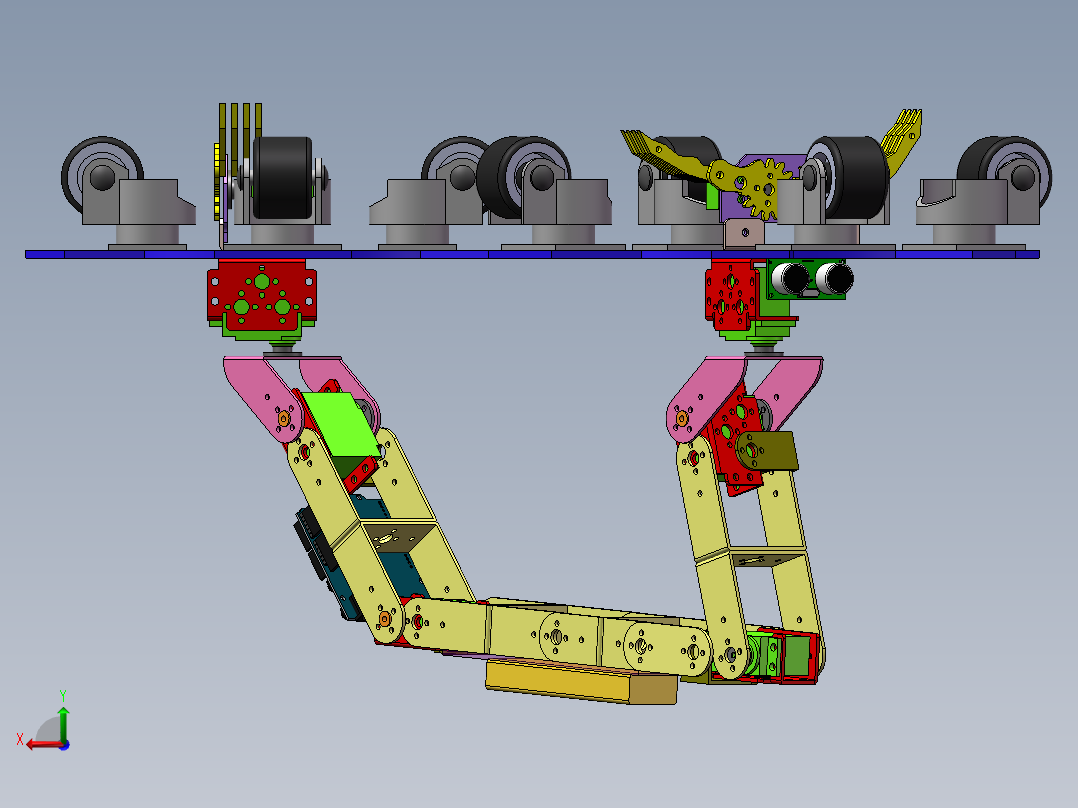 虫型（三维+课设+程序+原理图+二维）后视图