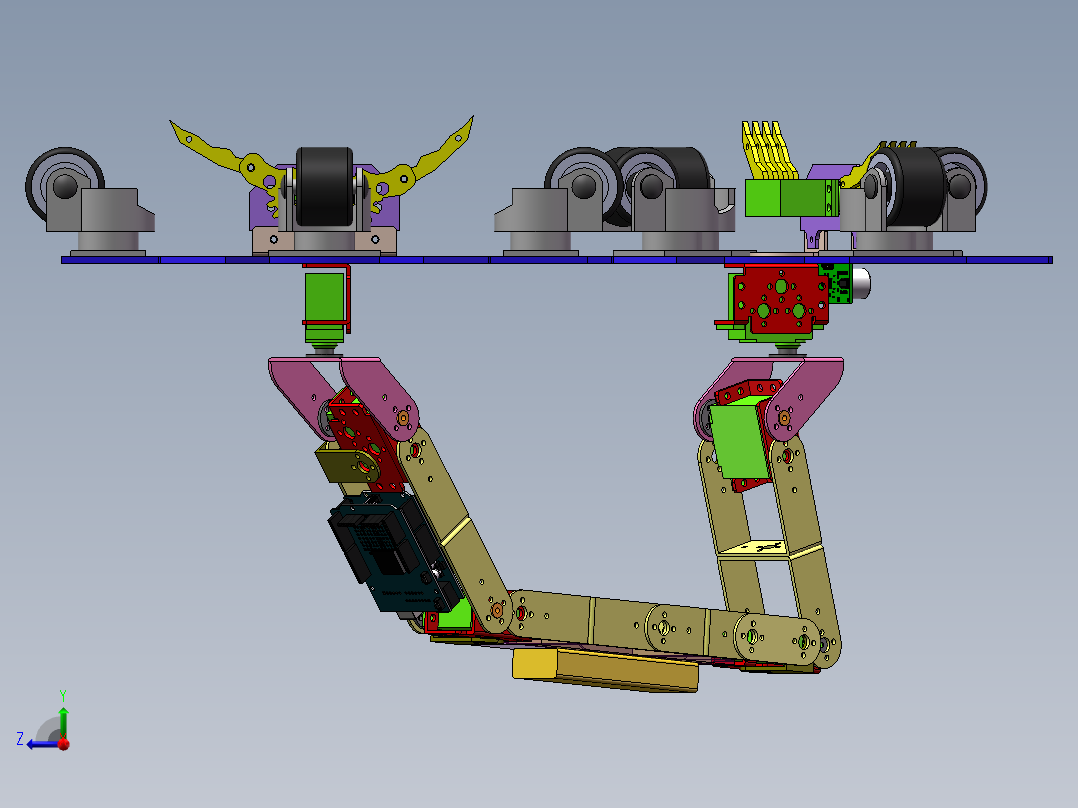 虫型（三维+课设+程序+原理图+二维）右视图