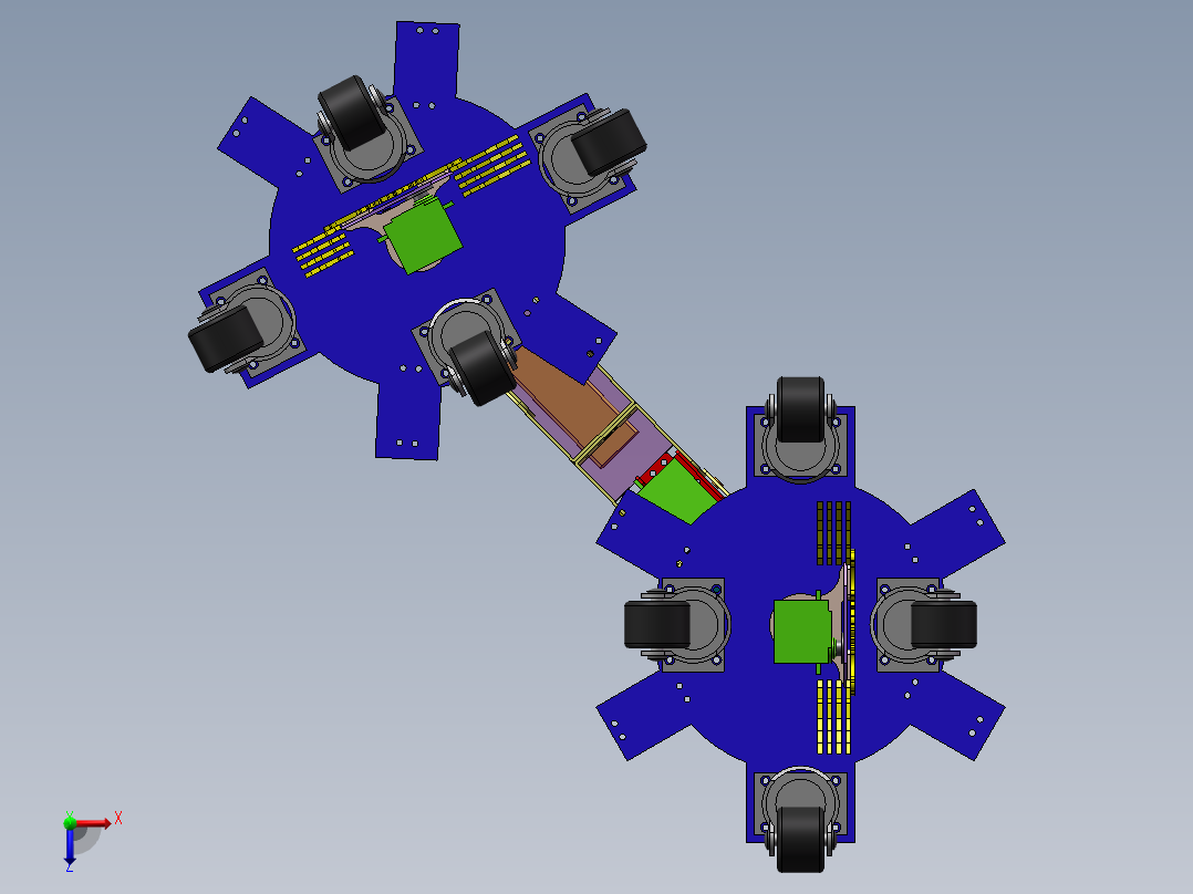 虫型（三维+课设+程序+原理图+二维）俯视图