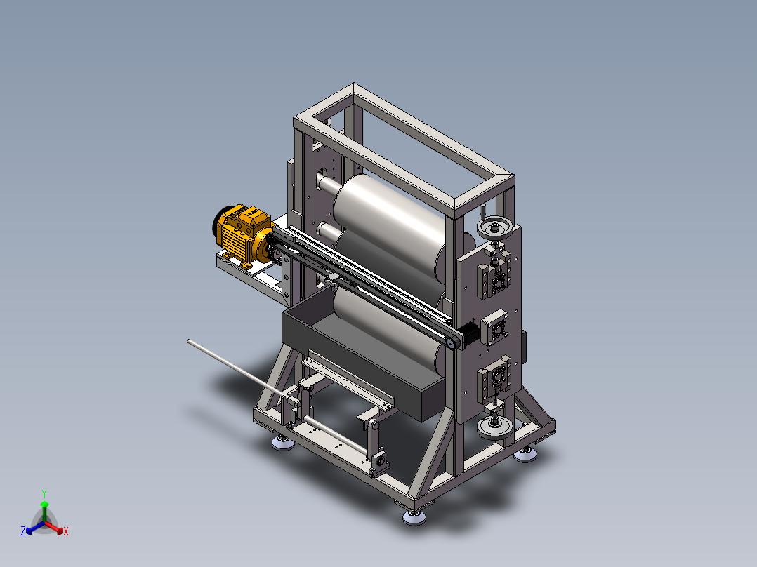 2023.02月-薄膜滚胶设备sw20可编辑正等轴测图