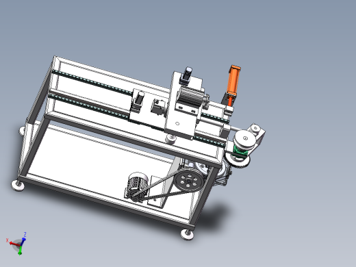 多功能切割机3D 装配图 零件图