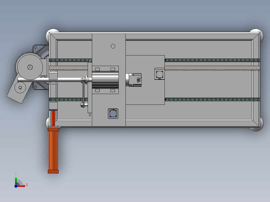多功能切割机3D 装配图 零件图前视图