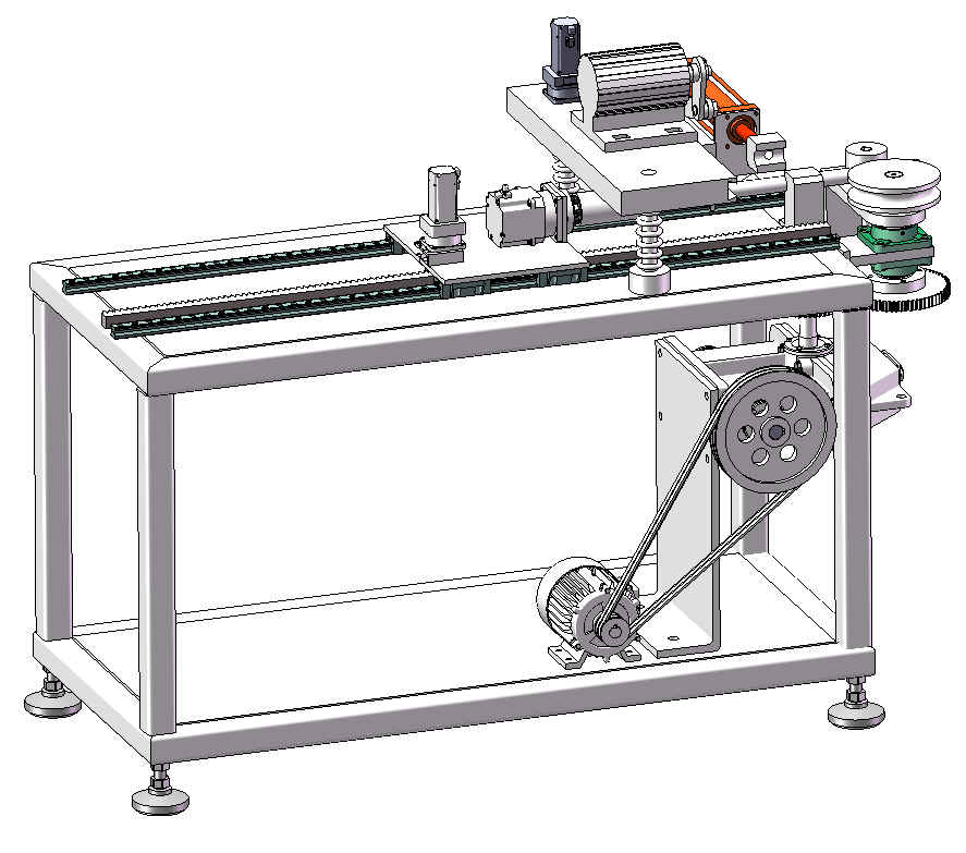 多功能切割机3D 装配图 零件图