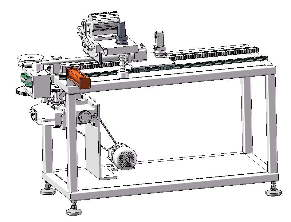 多功能切割机3D 装配图 零件图