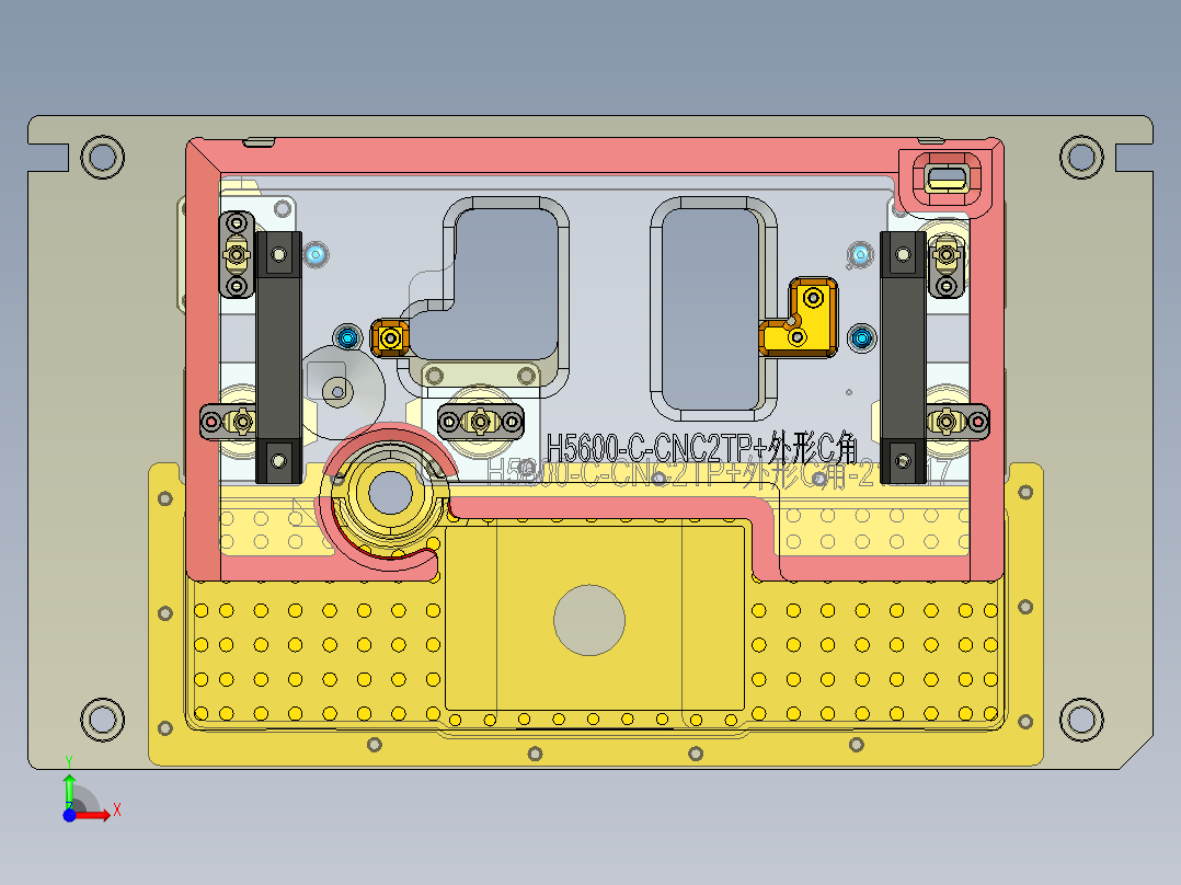 H5600-C笔记本CNC工装夹具三维模型-CNC2-3合并验证治具-220104前视图