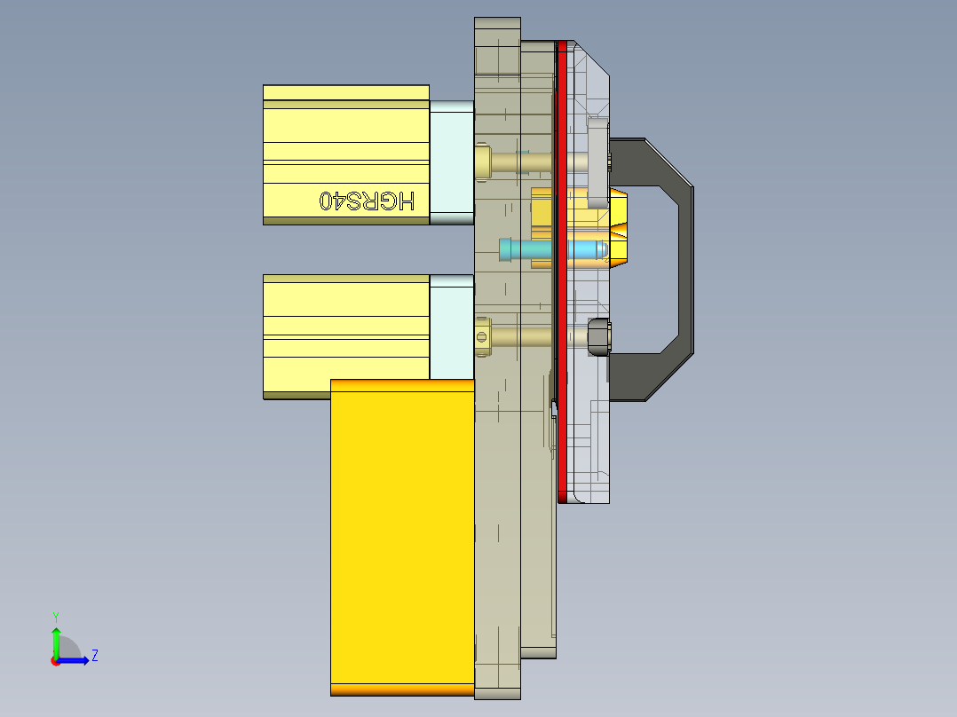 H5600-C笔记本CNC工装夹具三维模型-CNC2-3合并验证治具-220104左视图