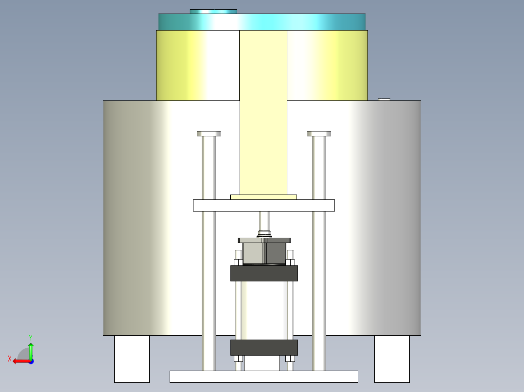 一种洗衣液过滤设备后视图