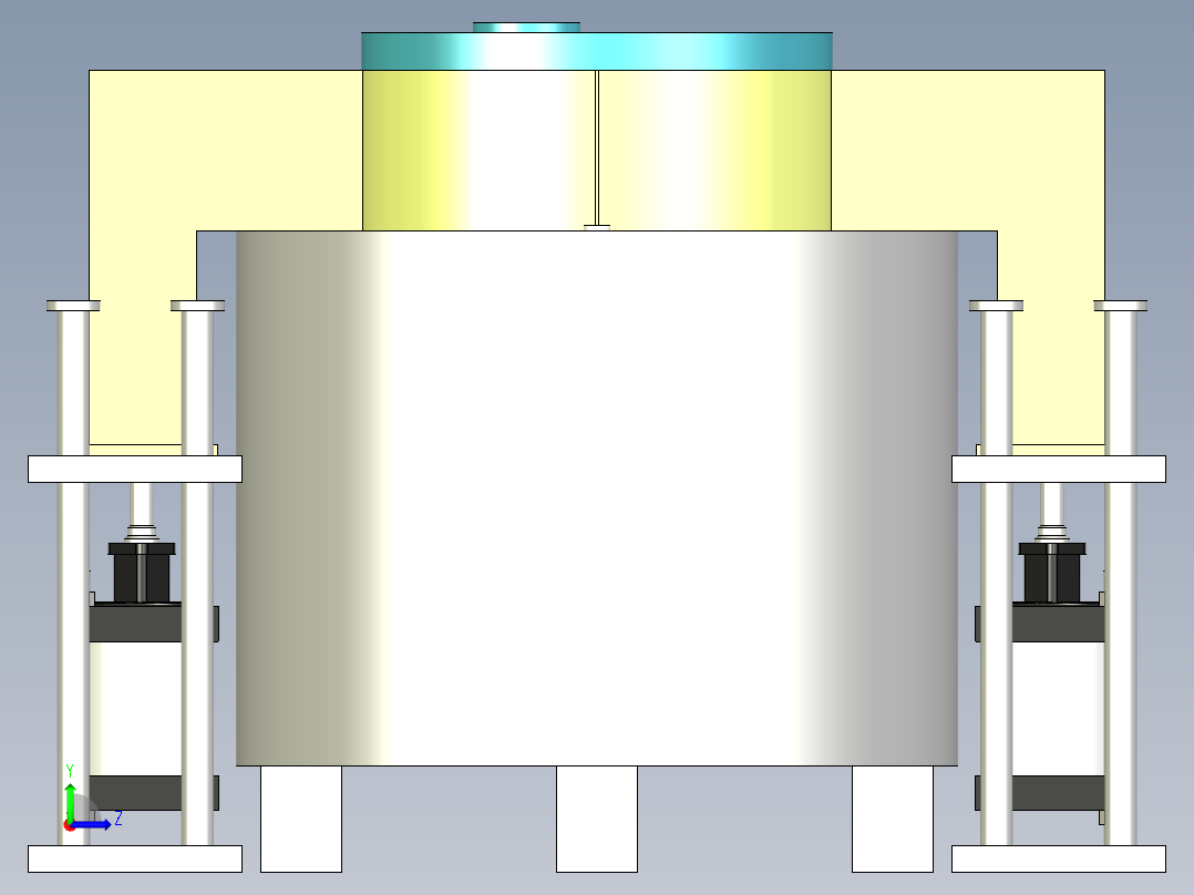 一种洗衣液过滤设备左视图