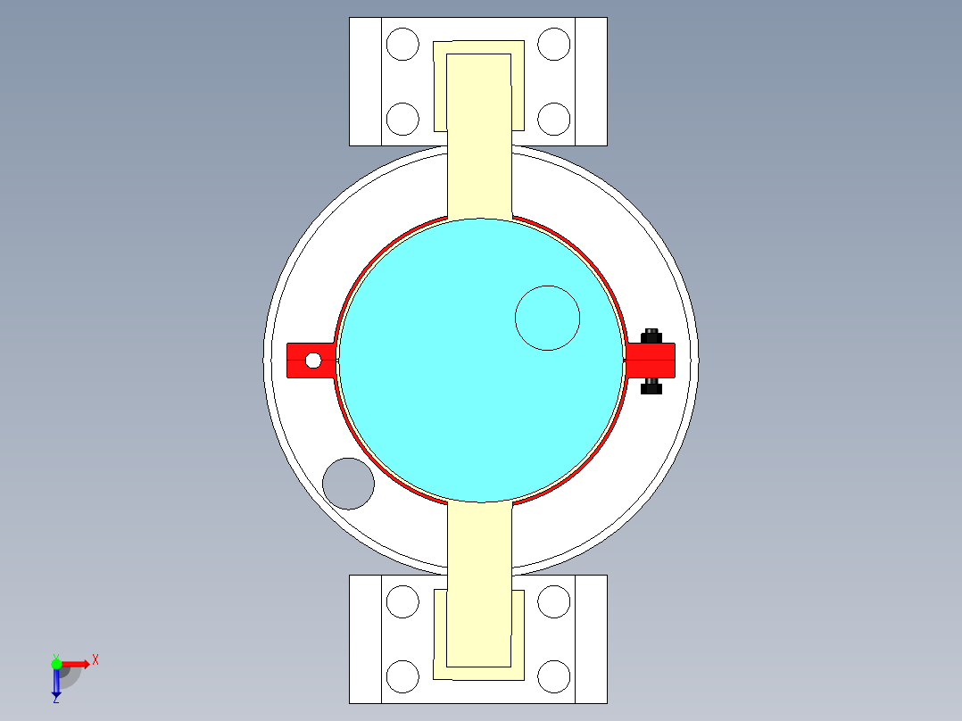 一种洗衣液过滤设备俯视图