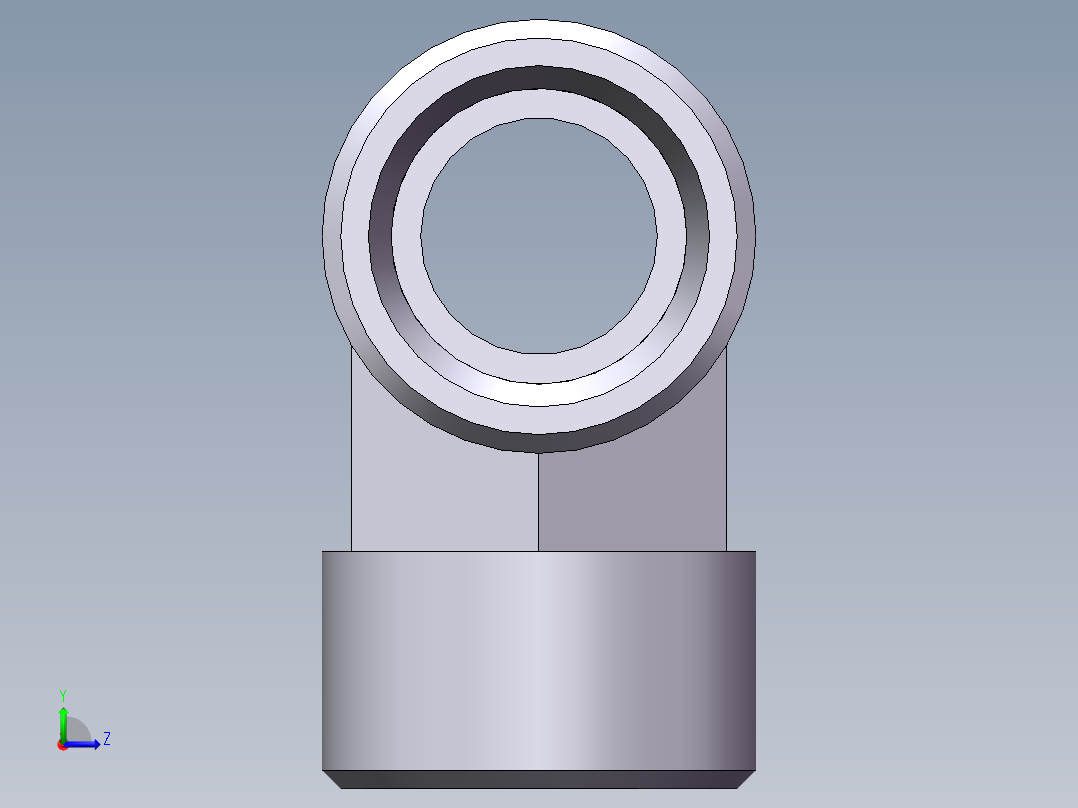 AC+AD 三通接头 T、AC-22左视图