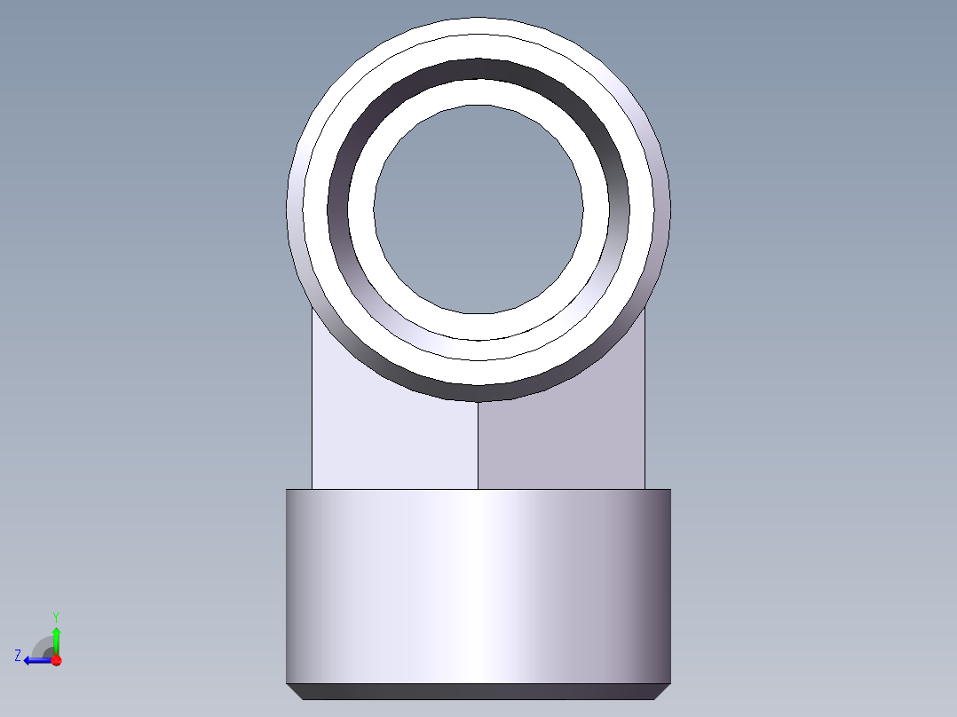 AC+AD 三通接头 T、AC-22右视图