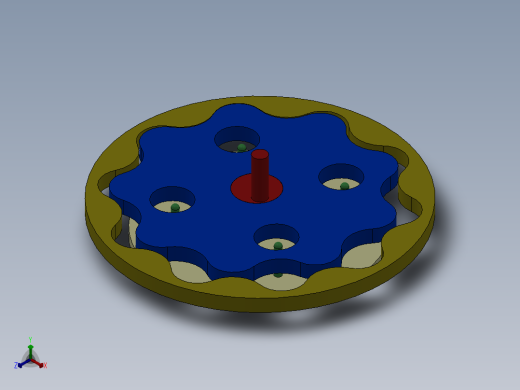 摆线减速器、摆线针轮减速器、减速器(11)正等轴测缩略图