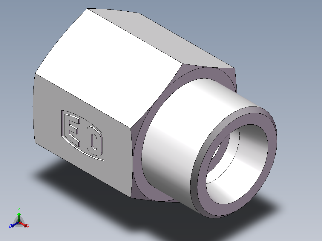 直通内螺纹接头、5DM-20-18主视图