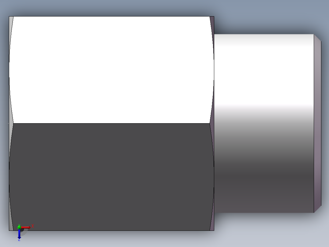 直通内螺纹接头、5DM-20-18俯视图