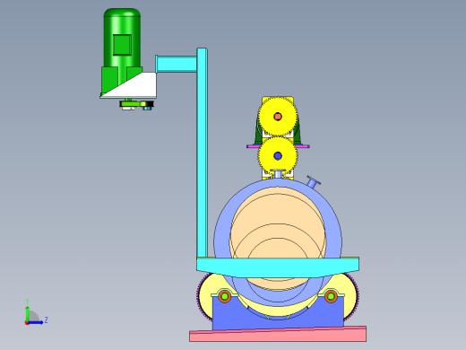 ZL-840 饲料颗粒滚筒拌料机左视缩略图