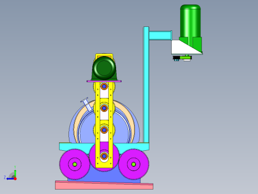 ZL-840 饲料颗粒滚筒拌料机右视缩略图