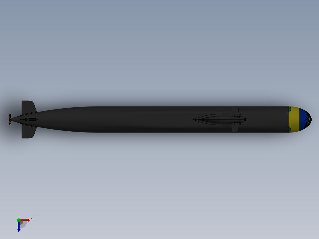 潜水艇(13)俯视图