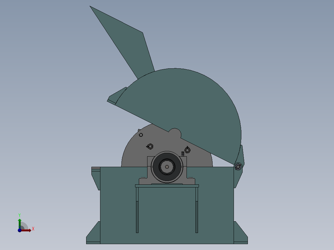破碎机、小型饲料粉碎机前视图