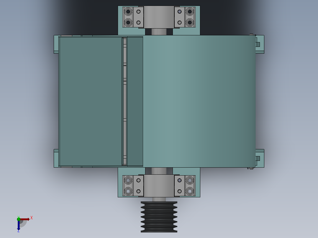 破碎机、小型饲料粉碎机俯视图