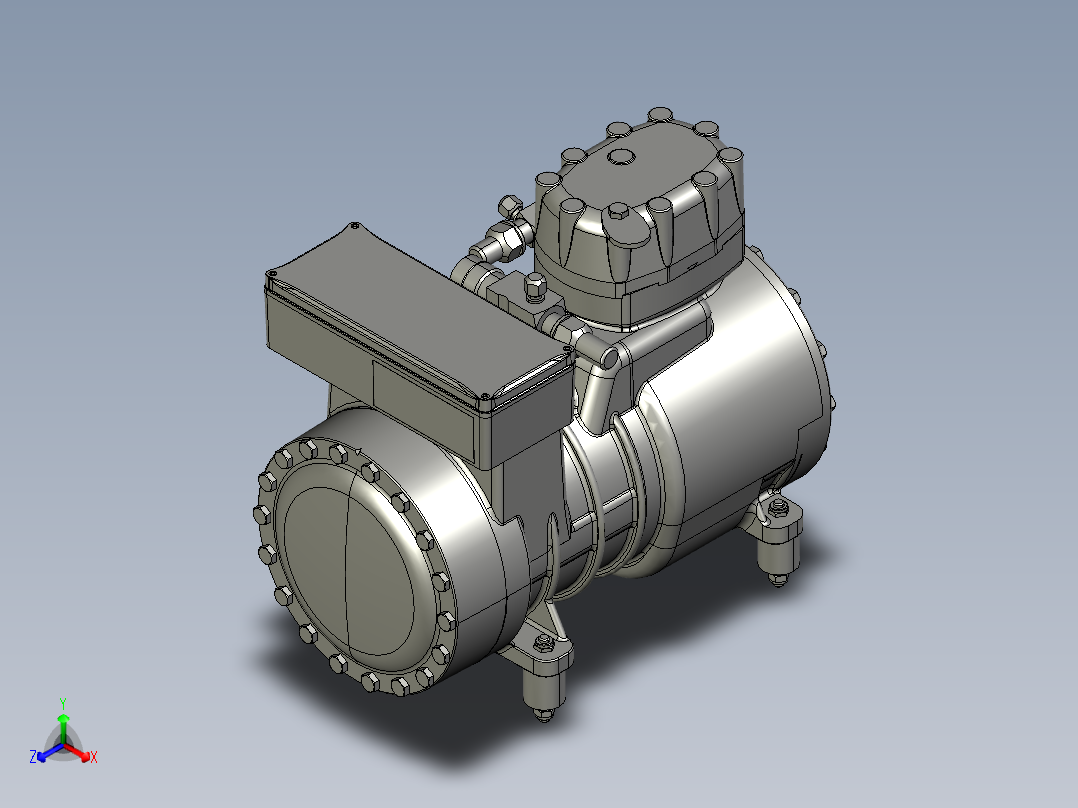 压缩机Frascold D3 18 1Y主视图