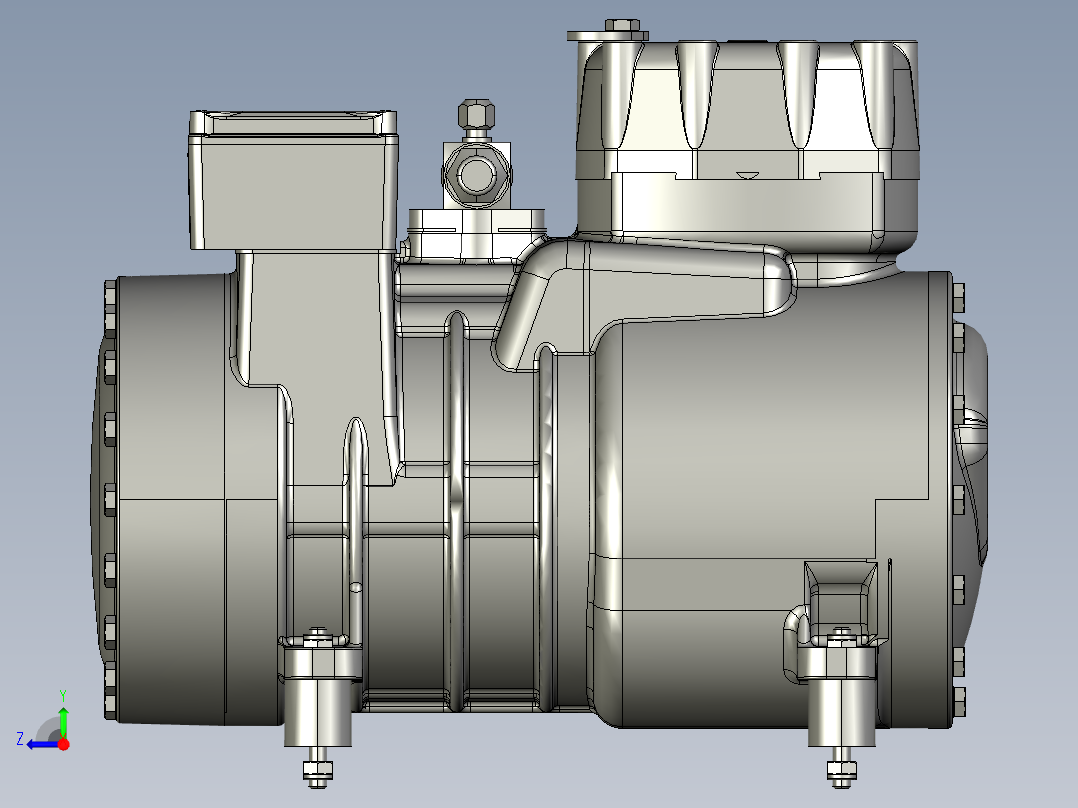 压缩机Frascold D3 18 1Y右视图