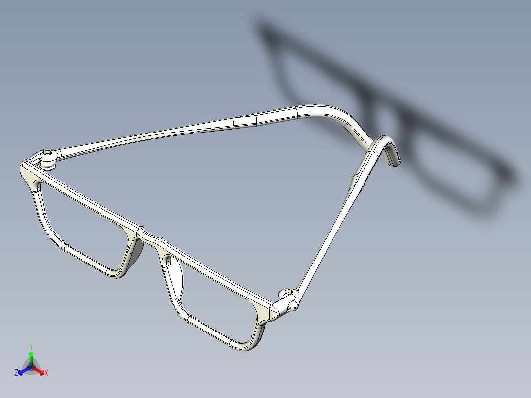 玻璃框51正等轴测图