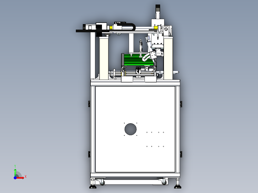 刷锡粒-注胶机（刷锡点胶机一体机）前视图