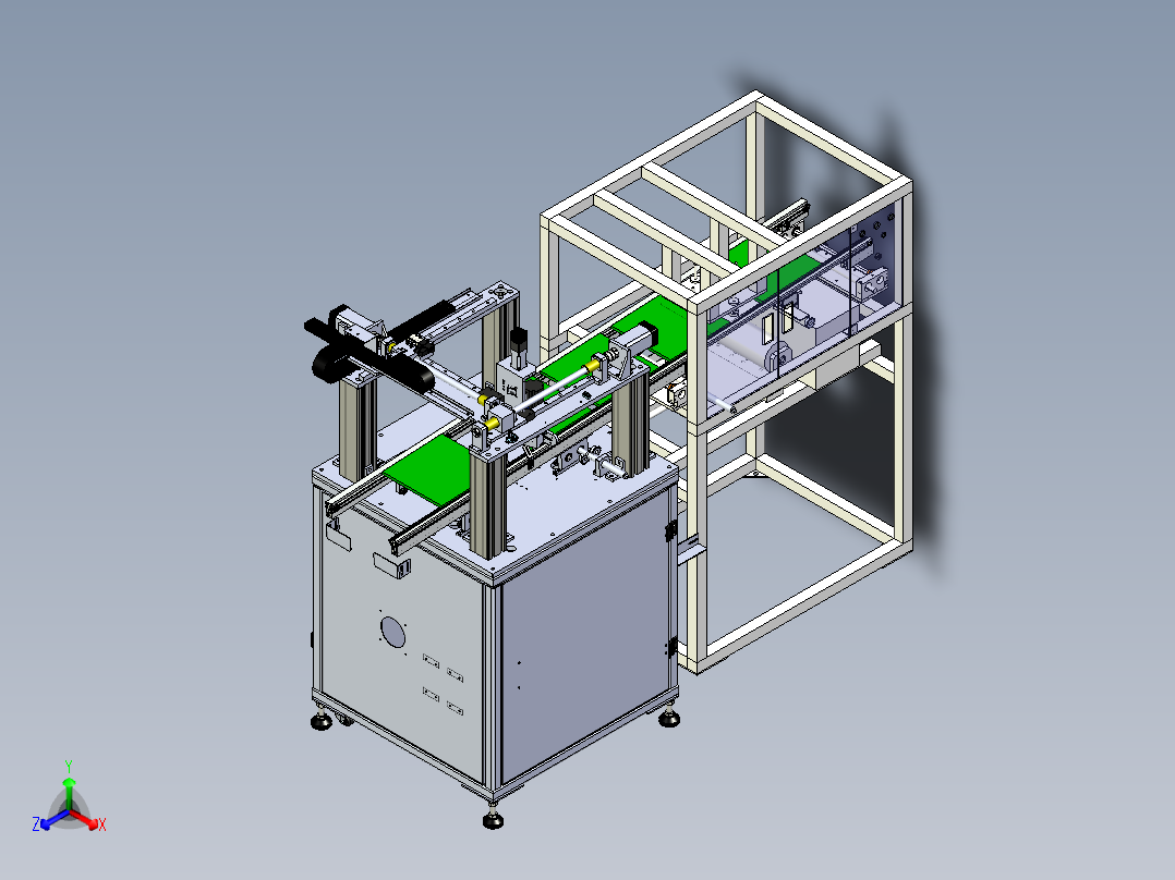 刷锡粒-注胶机（刷锡点胶机一体机）正等轴测图