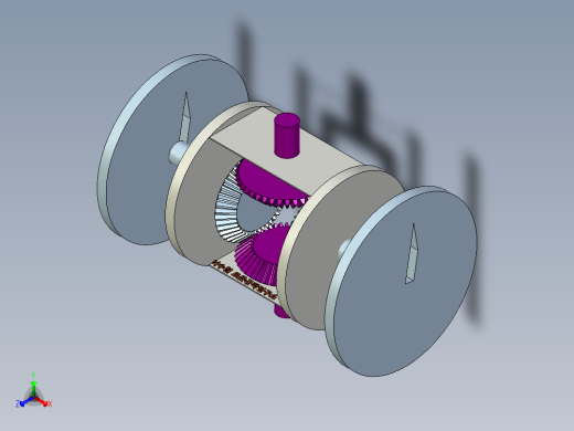 差速齿轮系正等轴测缩略图
