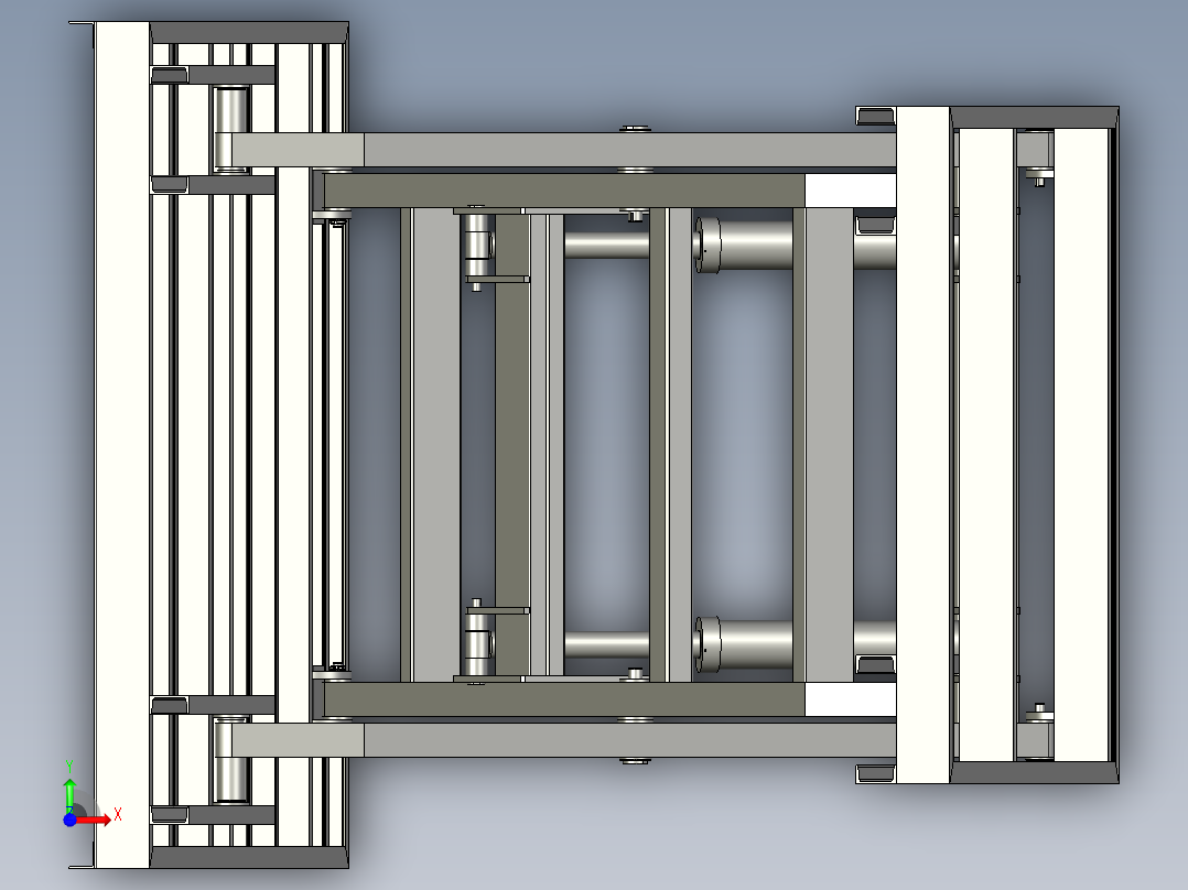位电动升降机液压升降高空作业平台前视图