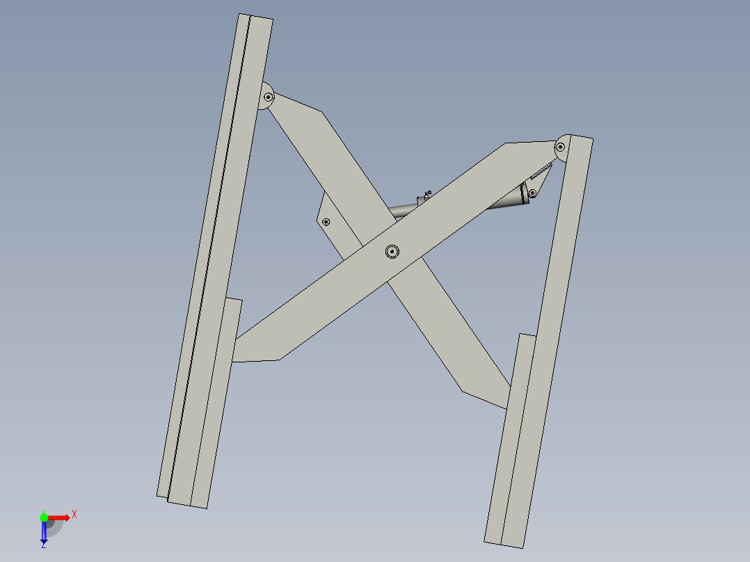 位电动升降机液压升降高空作业平台俯视图