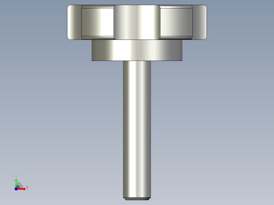 NPEM8-40五角旋钮前视图