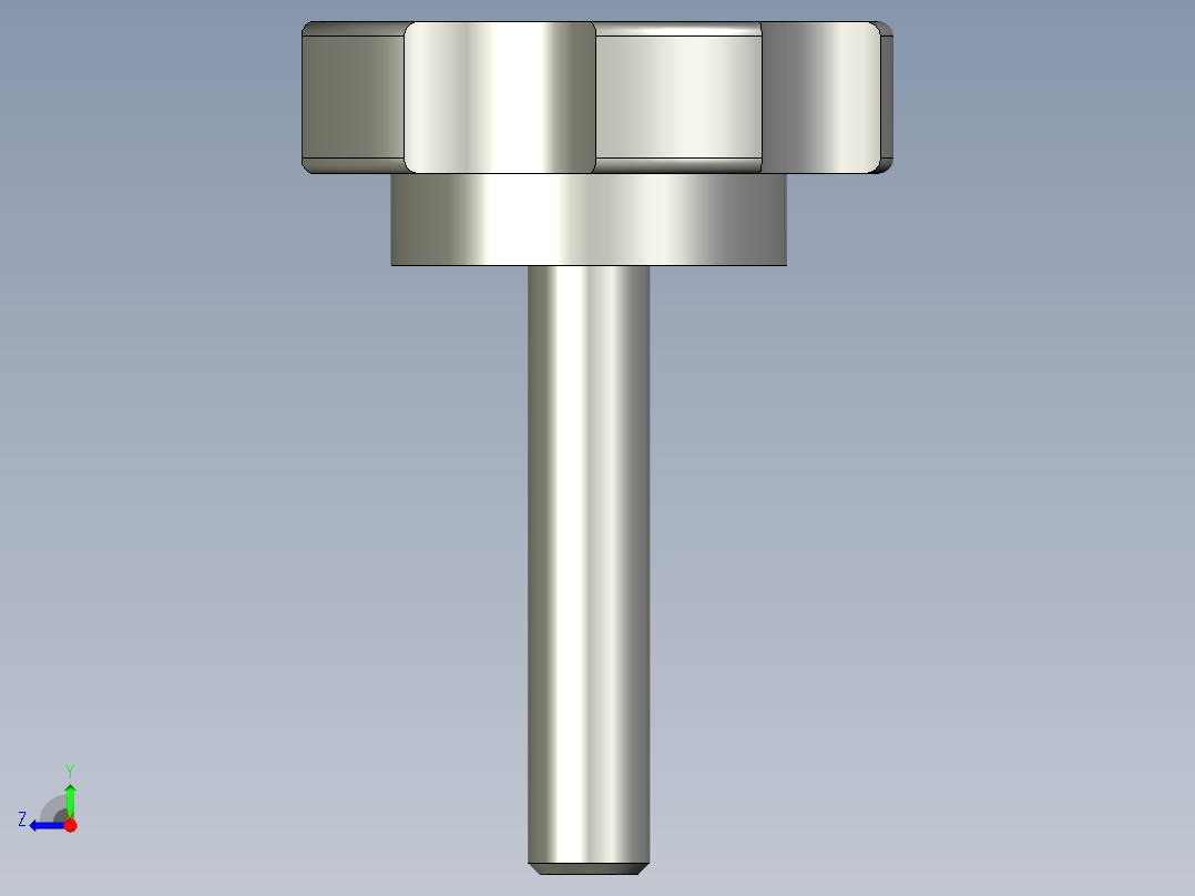 NPEM8-40五角旋钮右视图
