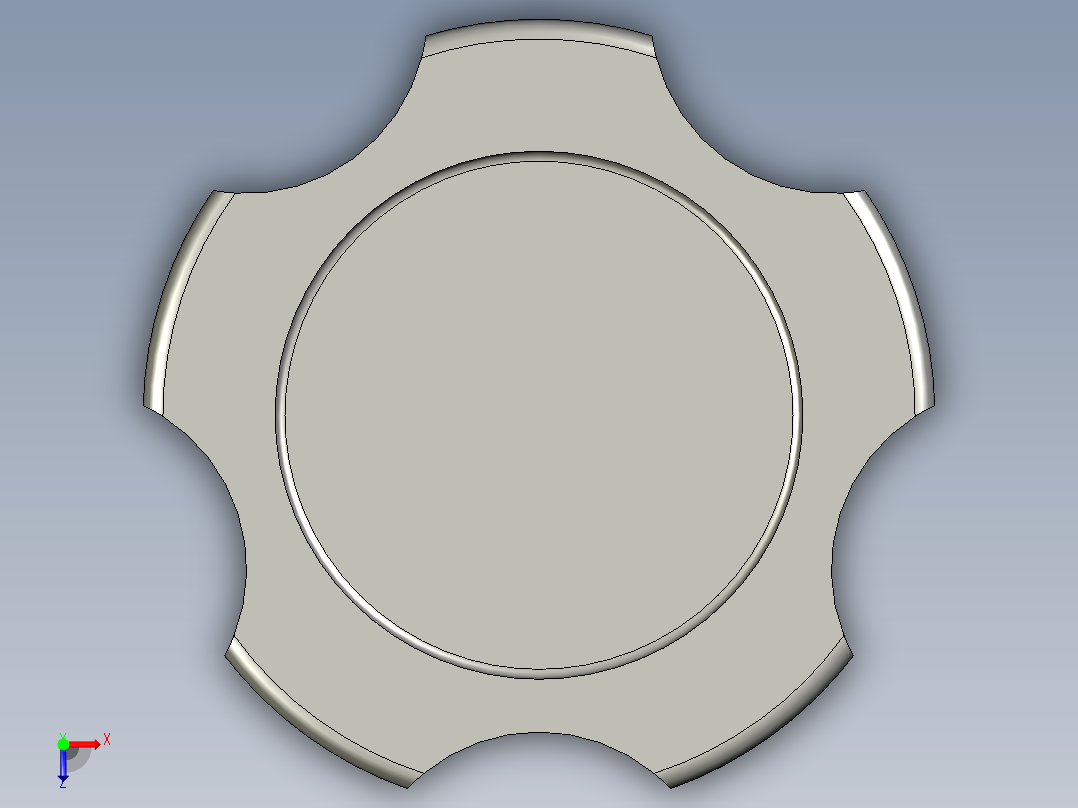 NPEM8-40五角旋钮俯视图