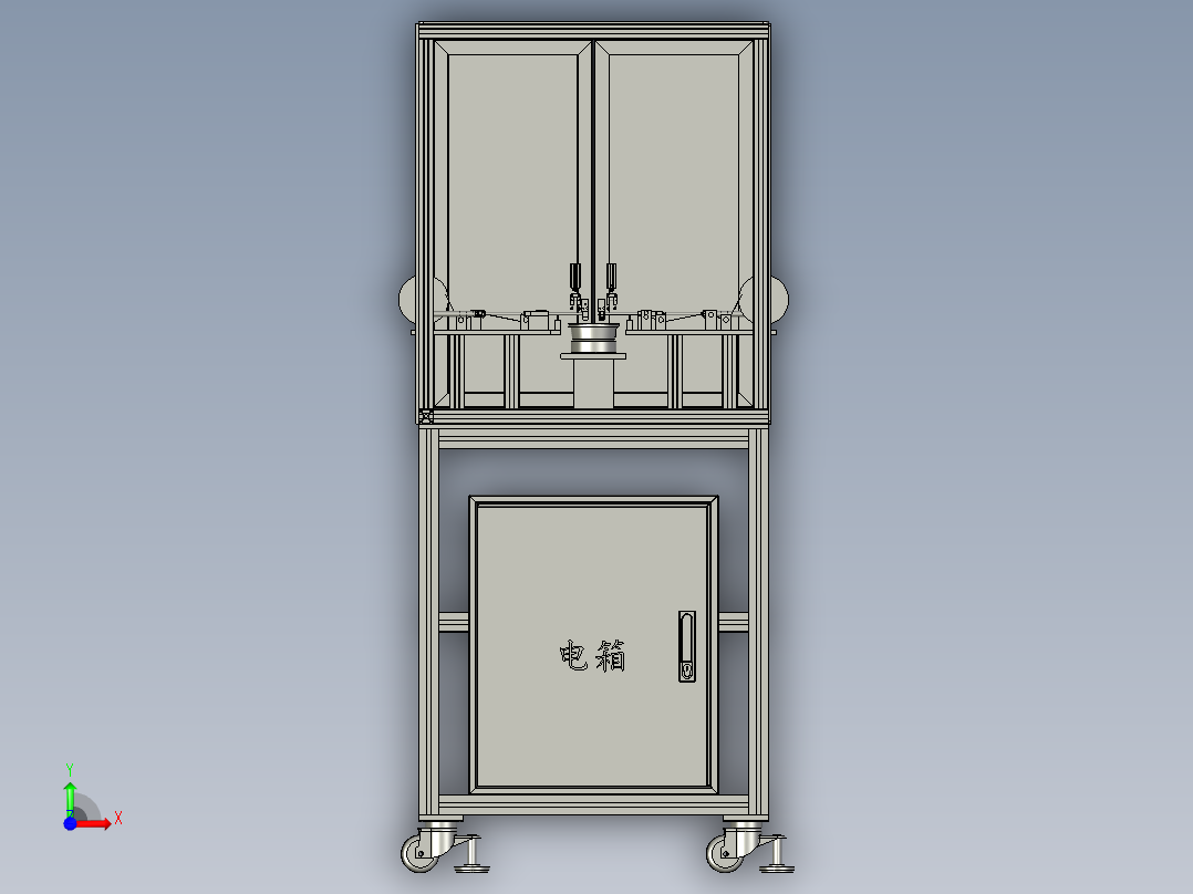 特氟龙胶带生产用裁断装置前视图