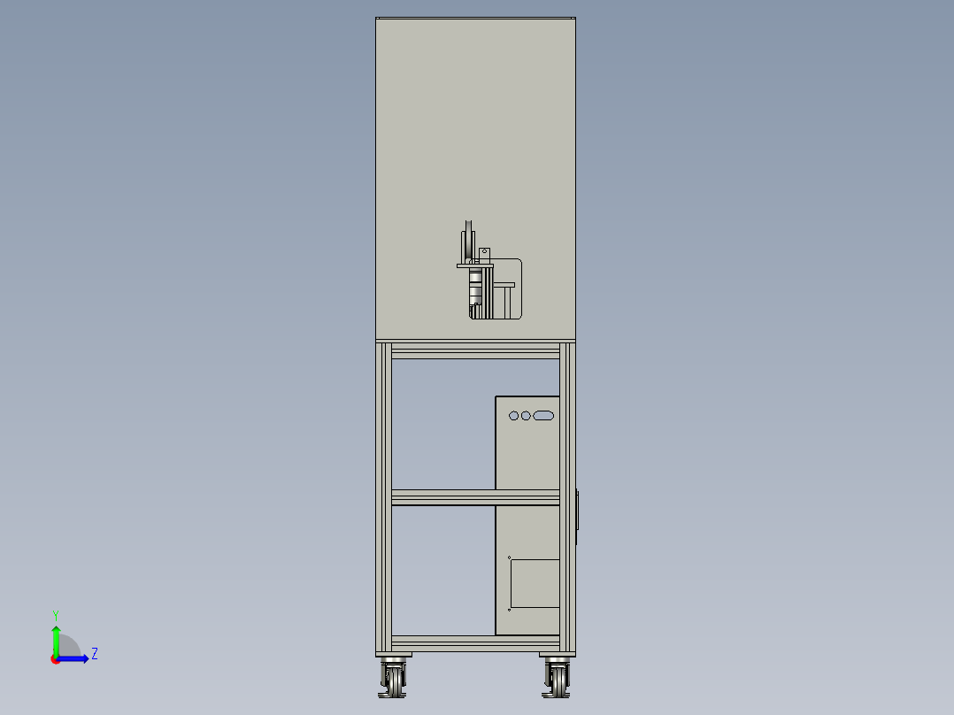 特氟龙胶带生产用裁断装置左视图