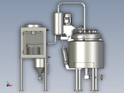 精馏装置小型减压蒸馏精馏塔精馏柱电加热精馏釜前视缩略图