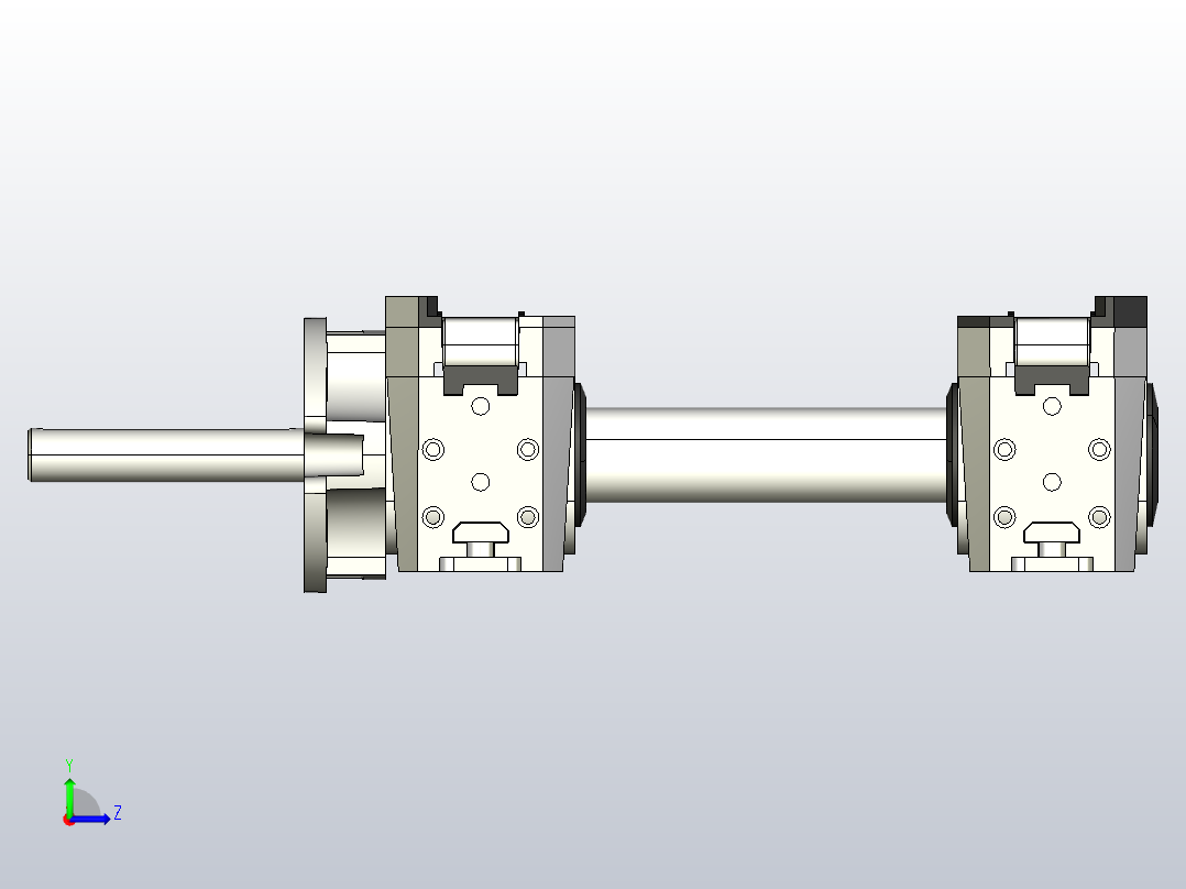 MK1TR-WA30-W240-C1齿形带头部双驱动左视图